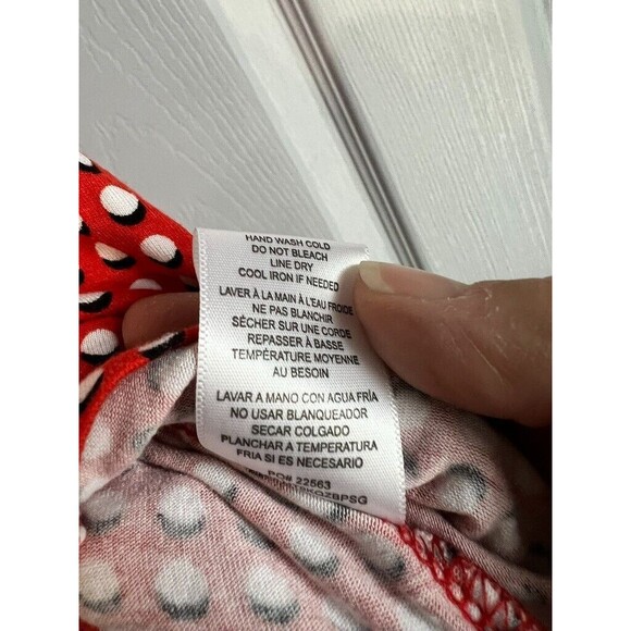 Bobeau Women's Top Lg Red Polka Dot Sleeveless Crossover - Picture 5 of 9